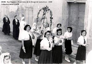 938- Oran - 1949 Procession Vierge de Santa Cruz Rectifiee3